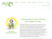 Tablet Screenshot of personcenteredtech.com